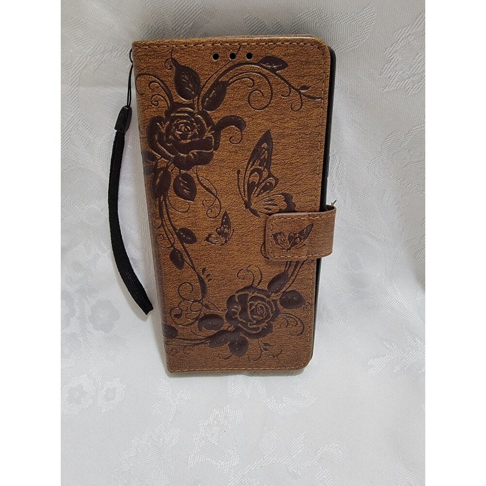 SX-Notes Wallet Phone Case With Roses And Butterfly